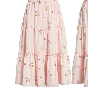 Rachel Parcell Tiered Strawberry Skirt